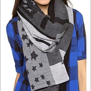 Plush Stars & Striped Scarf